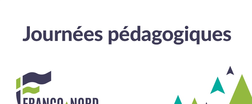 Activités des journées pédagogiques des 2 et 3 septembre 2026