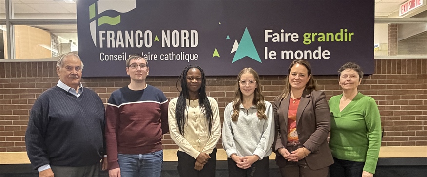 Trois élèves leaders amorcent leur mandat au sein du Conseil scolaire catholique Franco-Nord