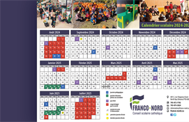 Calendrier scolaire 2024-2025