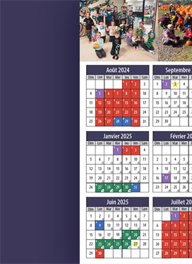 Calendrier scolaire 2024-2025