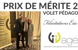 Le surintendant de l’éducation au CSCFN reçoit le prix de mérite pédagogique 2024 de l’AGÉFO