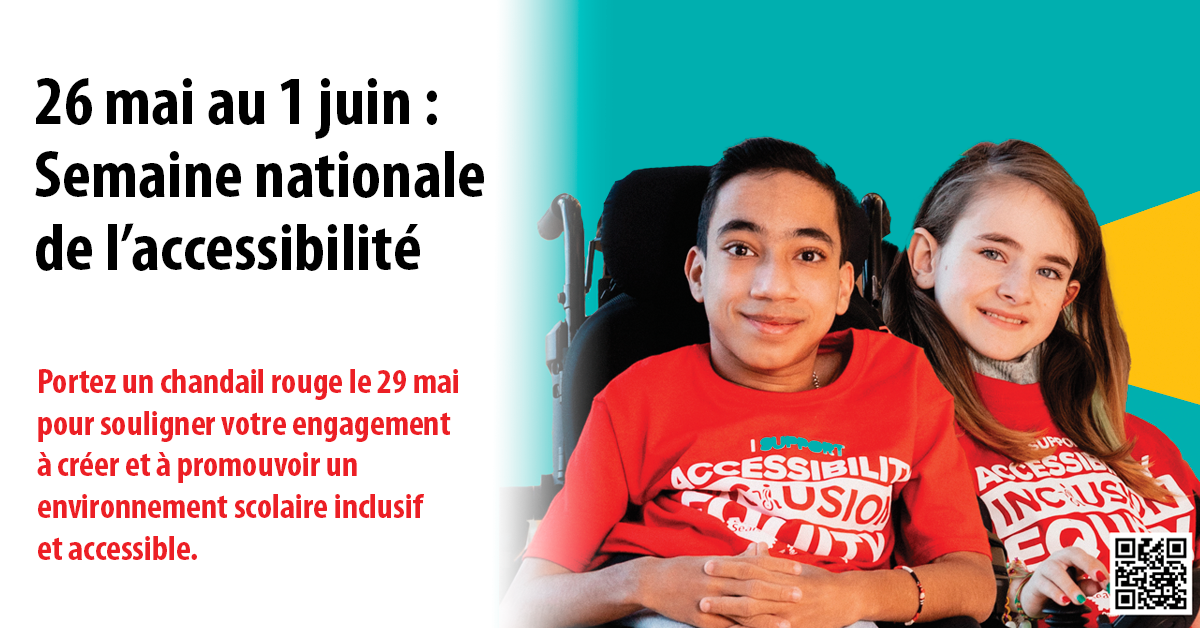 Semaine nationale de l'accessibilité et Journée du chandail rouge