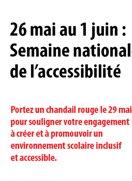Semaine nationale de l'accessibilité et Journée du...