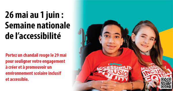 Semaine nationale de l'accessibilité et Journée du chandail rouge