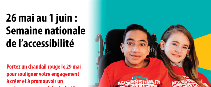 Semaine nationale de l'accessibilité et Journée du chandail rouge