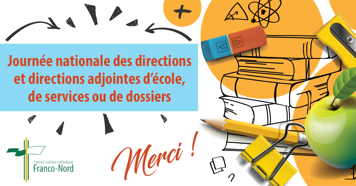 1 mai - Journée nationale des directions et directions adjointes d’école, de services ou de dossiers