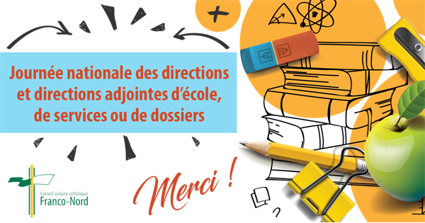1 mai - Journée nationale des directions et directions adjointes d’école, de services ou de dossiers