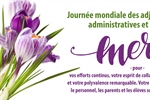 24 avril - Journée mondiale des adjoints administratifs, adjointes...