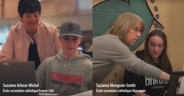 Deux membres du personnel au CSCFN grandes Lauréates du Prix du Mérite franco-ontarien 2024