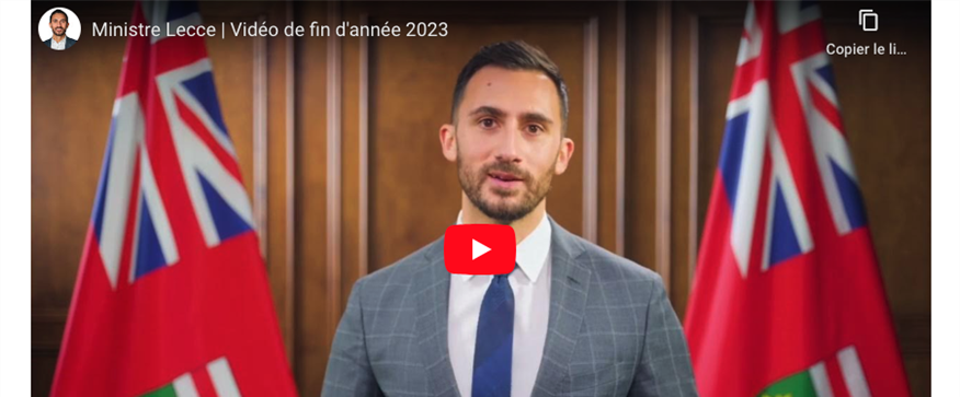 Message de fin d'année du ministre de l'Éducation