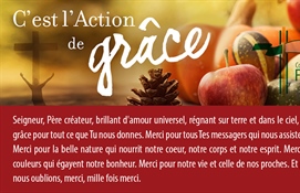 Joyeuse Action de grâce à tous!