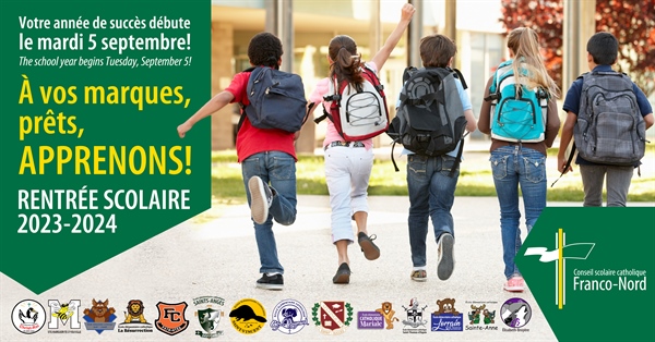 Bonne rentrée scolaire le 5 septembre 2023!