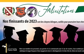 Félicitations à toutes les finissantes et tous les finissants de 2023 !