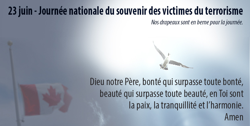 23 juin - Journée nationale du souvenir des victimes du terrorisme