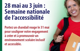 Semaine nationale de l'accessibilité et Journée du chandail rouge