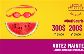 Les nombreux sourires du 25e anniversaire de L'École catholique: Votez maintenant et jusqu'au 7 mai !