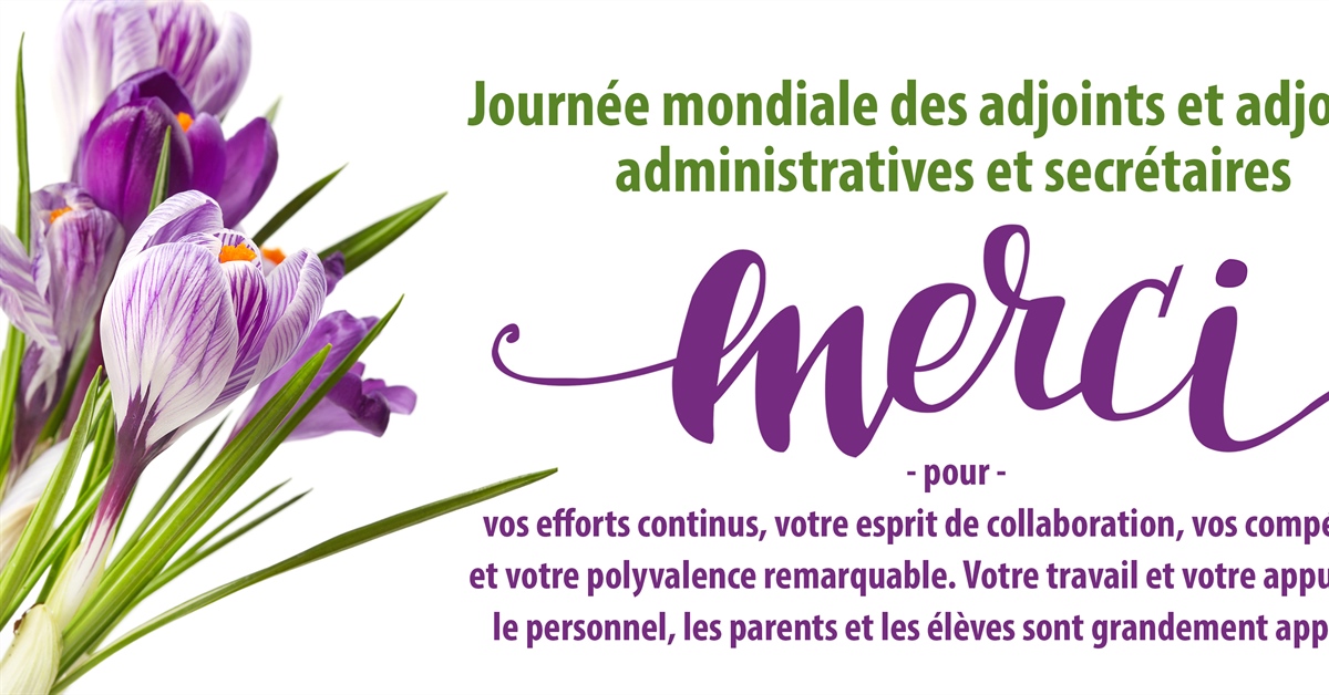 26 avril - Journée mondiale des adjoints administratifs, adjointes administratives et secrétaires