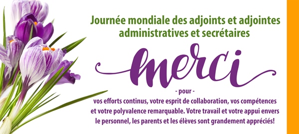 26 avril - Journée mondiale des adjoints administratifs, adjointes administratives et secrétaires