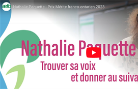 Accompagnatrice pédagogique au CSCFN grande Lauréate du Prix du Mérite franco-ontarien 2023
