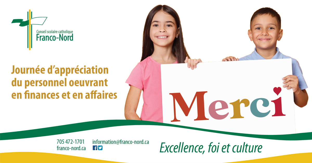 Journée de reconnaissance du personnel oeuvrant en finances et en affaires - 17 janvier