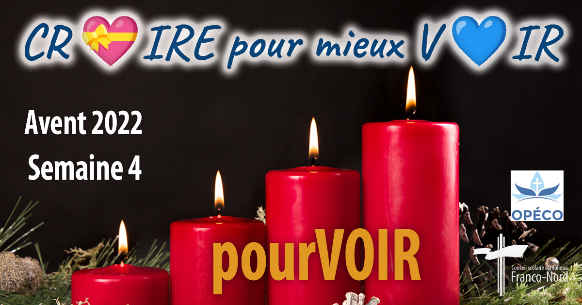 CROIRE pour mieux VOIR