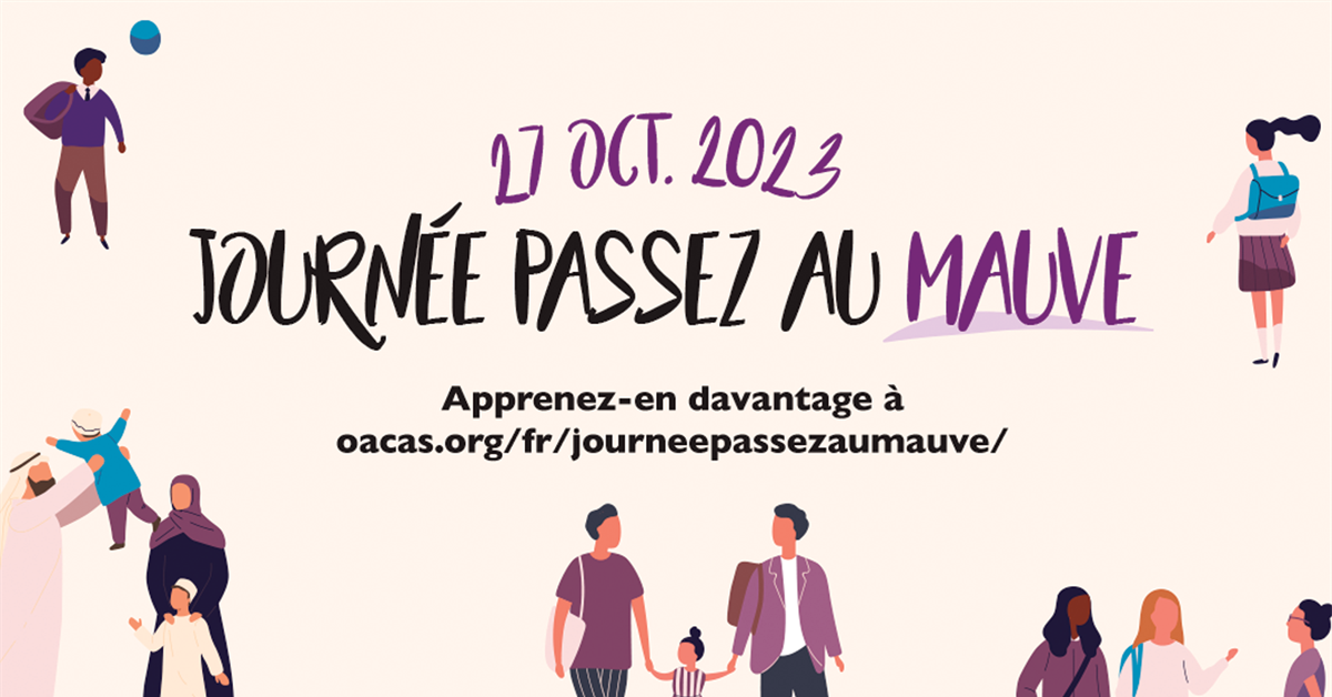 27 octobre « Passez au mauve » !