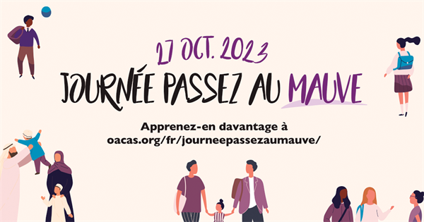 27 octobre « Passez au mauve » !