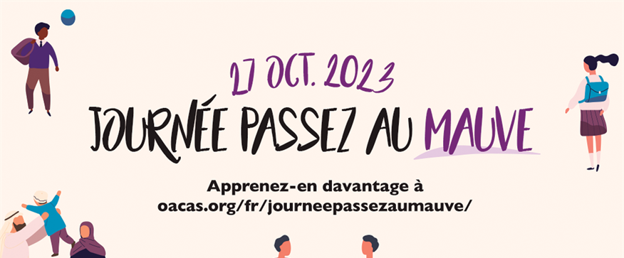 27 octobre « Passez au mauve » !