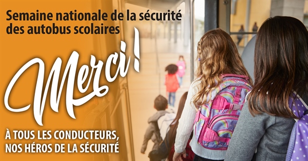 17-21 octobre : Semaine nationale de la sécurité des autobus scolaires