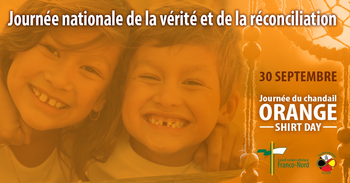 Portons une chemise orange le 30 septembre pour la Journée nationale de la vérité et de la réconciliation