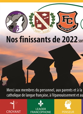 Félicitations à toutes les finissantes et tous les...