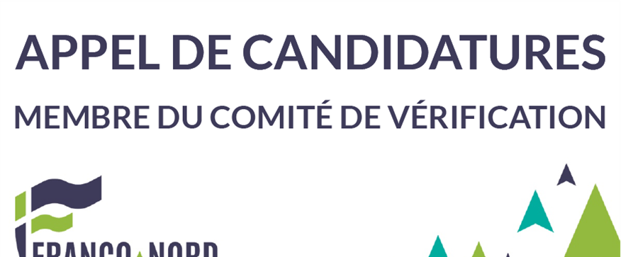 APPEL DE CANDIDATURES - MEMBRE DU COMITÉ DE VÉRIFICATION