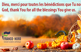 Joyeuse Action de grâce à tous!