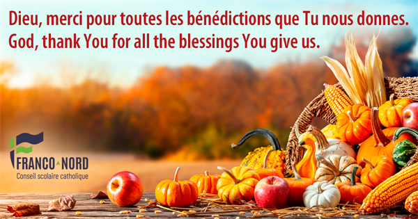 Joyeuse Action de grâce à tous!