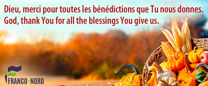 Joyeuse Action de grâce à tous!