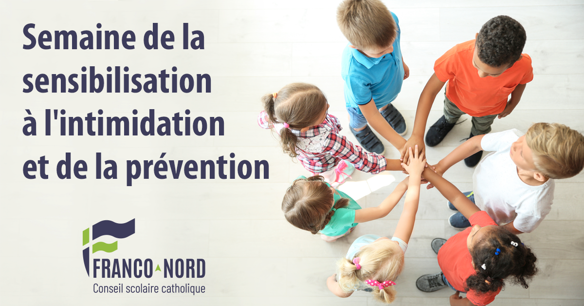 17 au 23 novembre : Semaine de la sensibilisation à l'intimidation et de la prévention