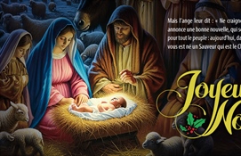 Merci à Dieu de nous avoir envoyé son fils comme un trésor et un cadeau!