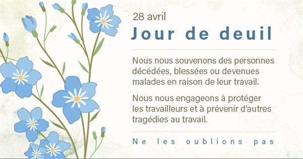 28 avril - Jour de deuil national