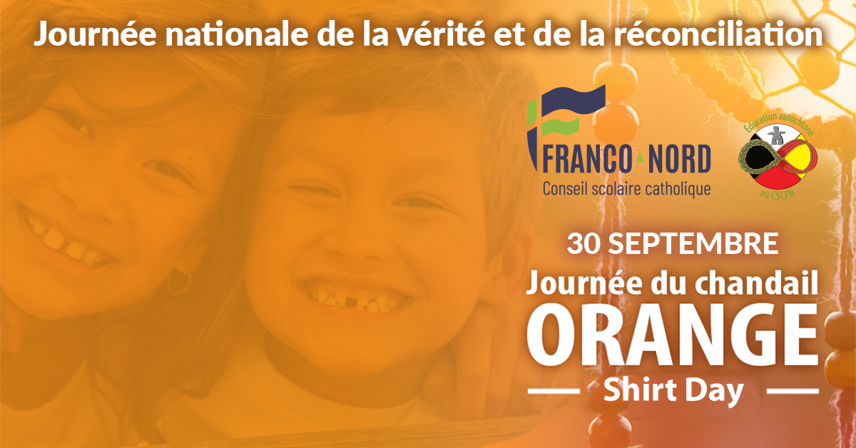 Portons une chemise orange le 30 septembre pour la Journée nationale de la vérité et de la réconciliation