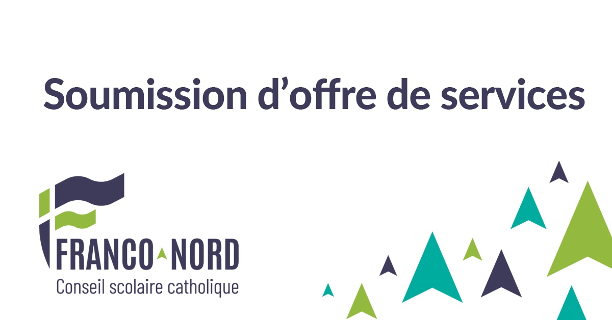 Soumission d’offre de services
