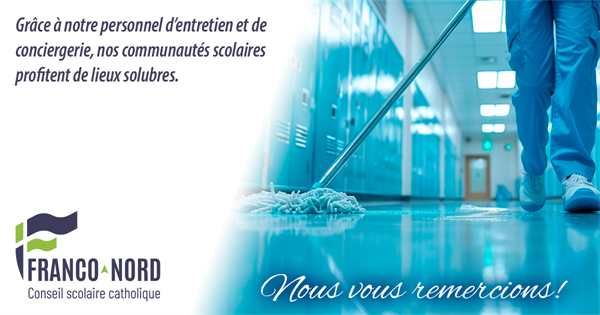 2 octobre - Journée de reconnaissance du personnel d’entretien et de conciergerie