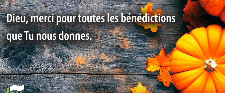 Joyeuse Action de grâces à tous!