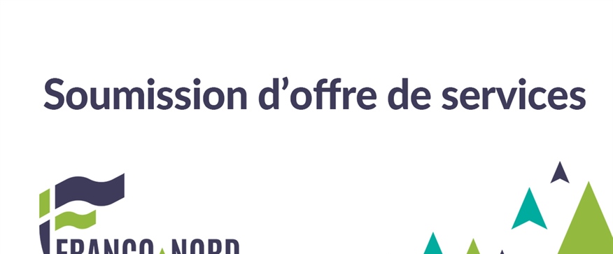 Soumission d’offre de services