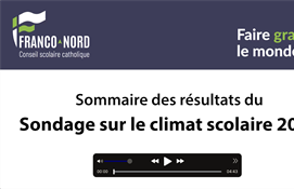 Résultats du sondage sur le climat scolaire 2025