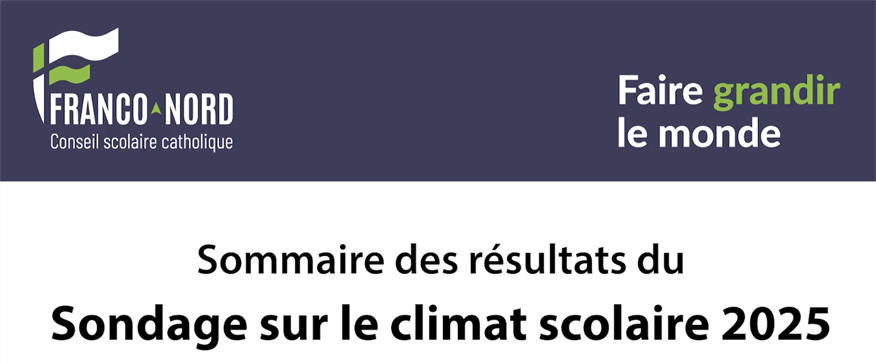 Résultats du sondage sur le climat scolaire 2025