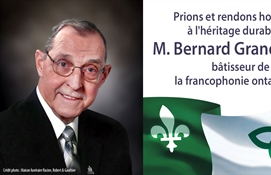Décès d'une figure emblématique au sein de la communauté franco-ontarienne