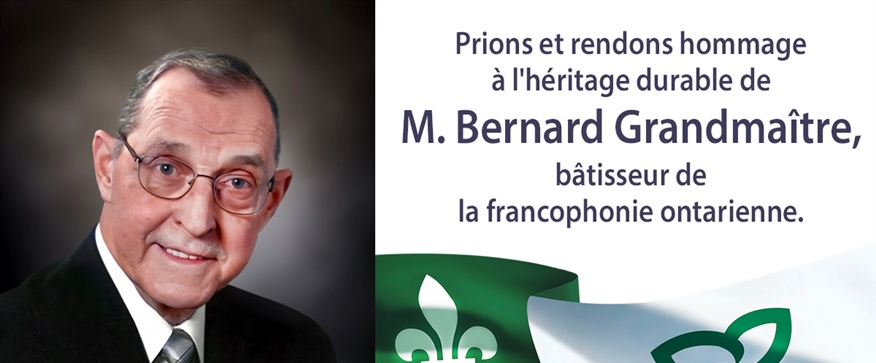 Décès d'une figure emblématique au sein de la communauté franco-ontarienne