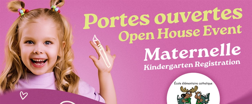 Inscription à la maternelle 2026-2027 : Portes ouvertes le jeudi 29 janvier à 16h30