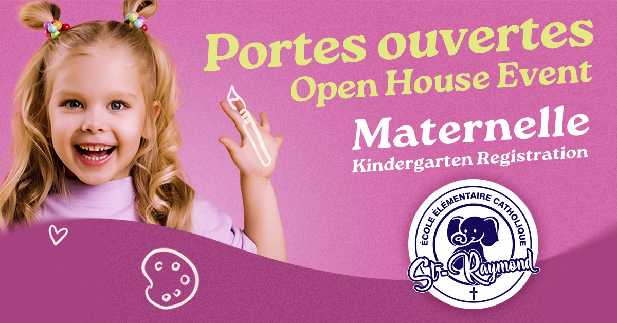 Inscription à la maternelle 2026-2027 : Portes ouvertes le jeudi 29 janvier à 17h30