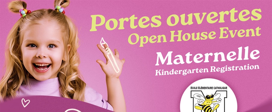 Inscription à la maternelle 2026-2027 : Portes ouvertes le jeudi 29 janvier à 16h30